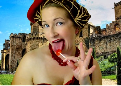 Moira as Jacquenetta in Loves Labours Lost